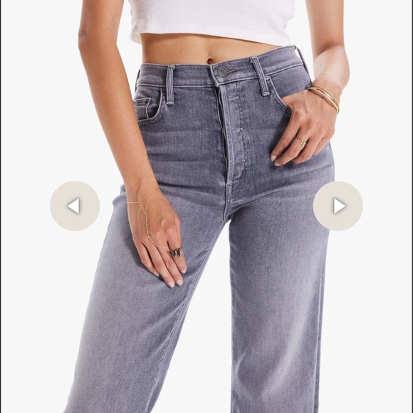 Mother Denim The Rambler Ankle Jeans - Bars & Phrases (Grey) - Picture 2 of 12